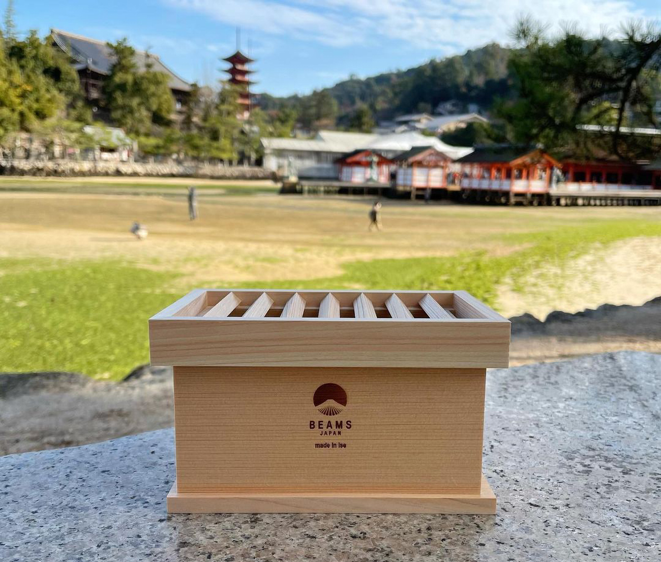 俵田屋x BEAMS JAPAN 神社賽錢箱存錢筒-Made in Ise 以日本神聖檜木打造！