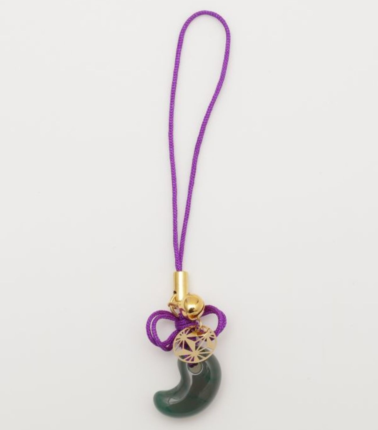 青瑪瑙勾玉　錦石 青瑪瑙勾玉 錦石